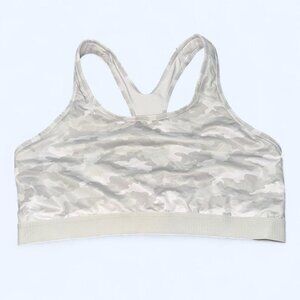 Avia Gray Camo Racerback Sports Bra